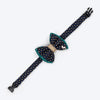 HUFT Shahi Paws Bow Tie With Strap For Dog - Blue & Green - Heads Up For Tails