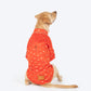 HUFT Royal Elephant Brocade Kurta For Dog - Orange