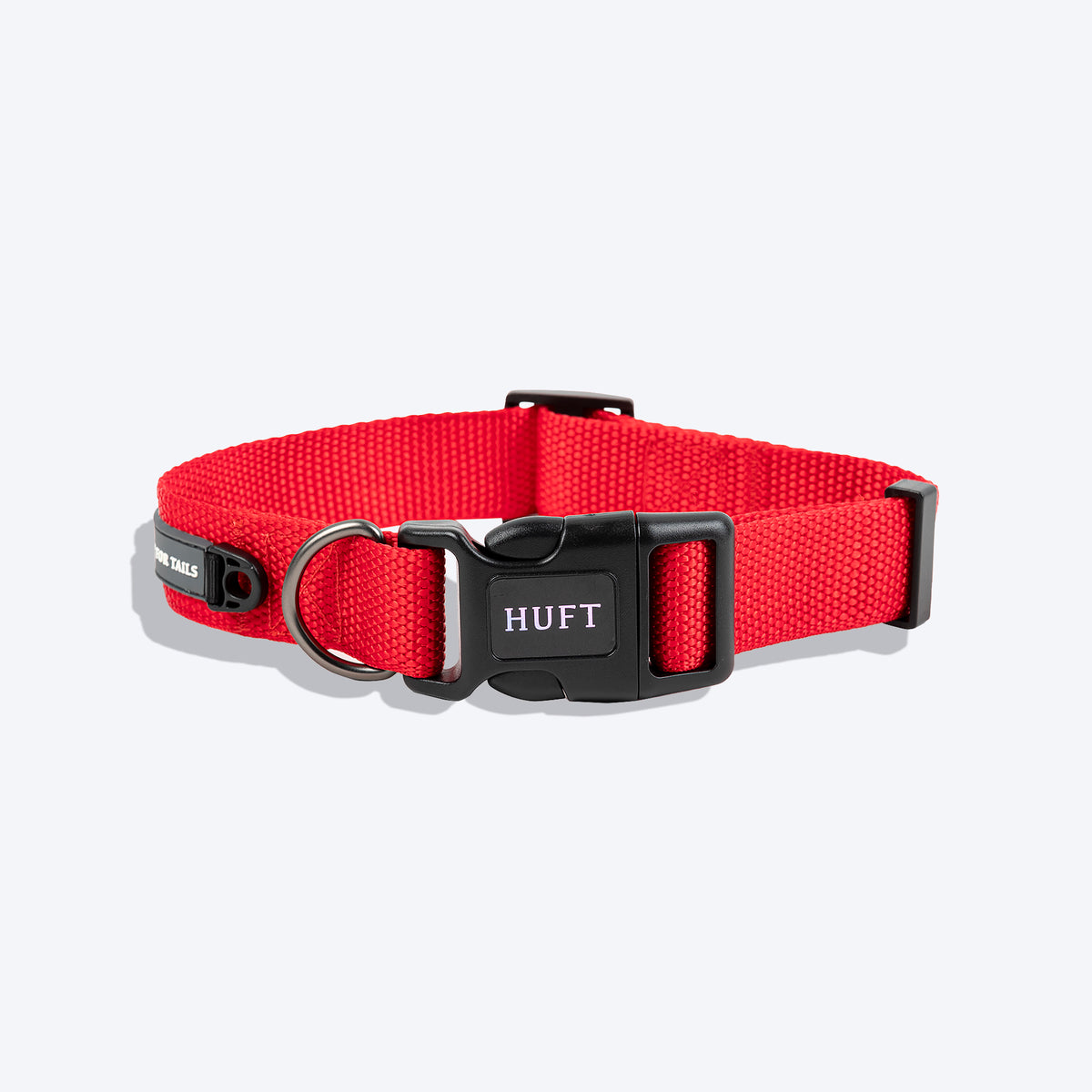 HUFT Basics Dog Collar & Leash Set - Crimson Red - Heads Up For Tails