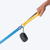 Dash Dog Dual Handle Leash For Dog - Royal Blue & Yellow