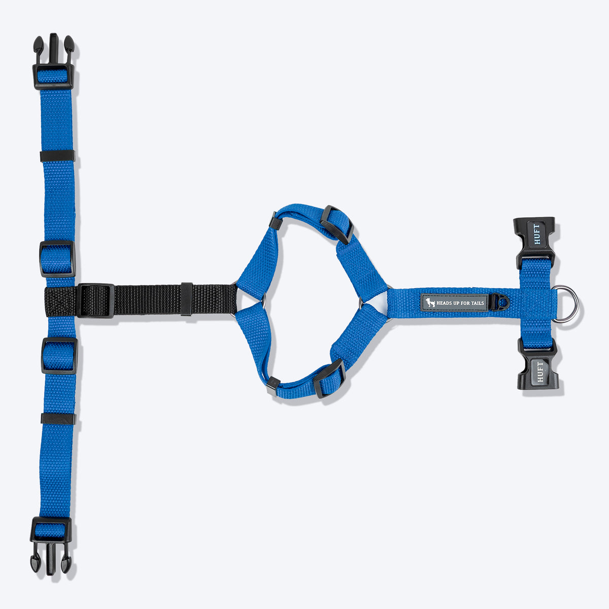 HUFT Basics Dog H-Harness & Leash Set - Cobalt Blue - Heads Up For Tails