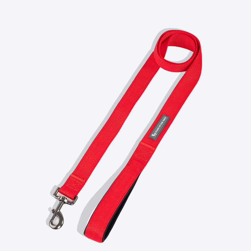 HUFT Basics Dog Leash - Crimson Red - Heads Up For Tails