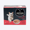 Meowsi by HUFT Chicken Breast with Duck Mousse Cat Wet Food, 80 gm, grain-free, with vitamins and minerals.