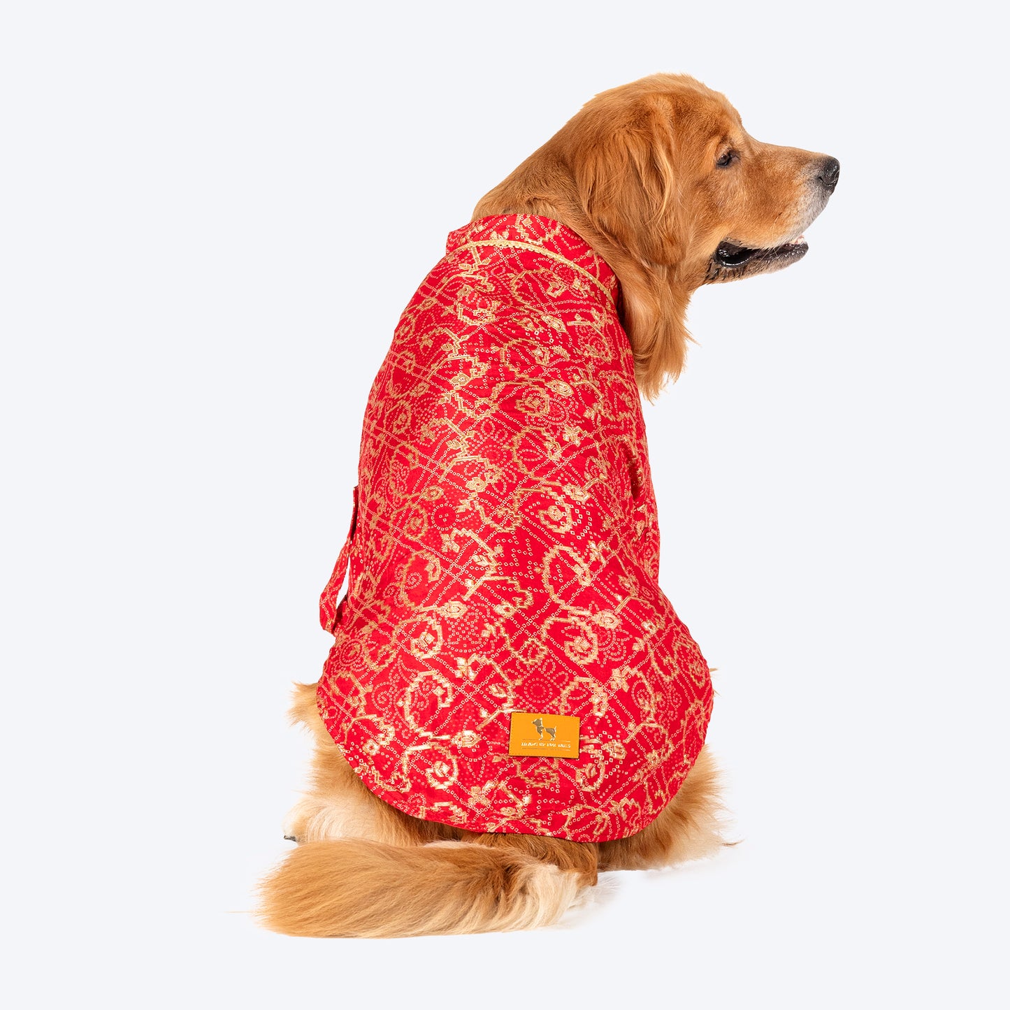 HUFT Festive Bliss Kurta For Dog - Red