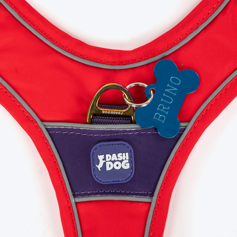 Dash Dog Walk Pro Harness For Dog - Red & Purple