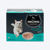 Meowsi by HUFT Chicken Breast with Quail Egg Mousse Cat Wet Food, 80 gm, grain-free, with vitamins and minerals.