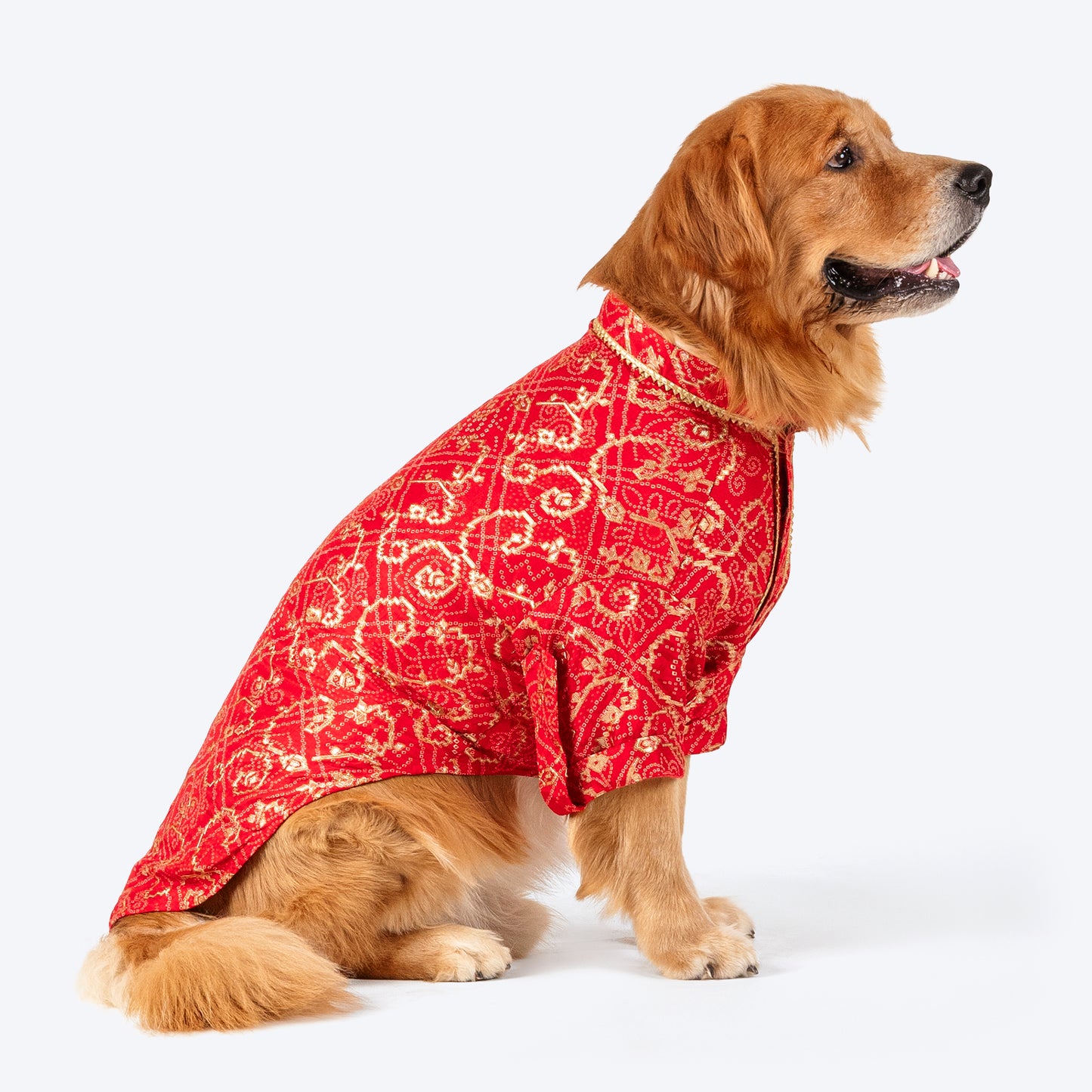 HUFT Festive Bliss Kurta For Dog - Red