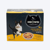 Meowsi by HUFT Chicken Breast with Quail Egg in Broth, 80 gm, grain-free cat wet food with vitamins and minerals.