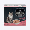 Meowsi by HUFT Low Calorie Light Chicken Mousse Wet Food for Cats, 70 gm tray, with vitamins and minerals.