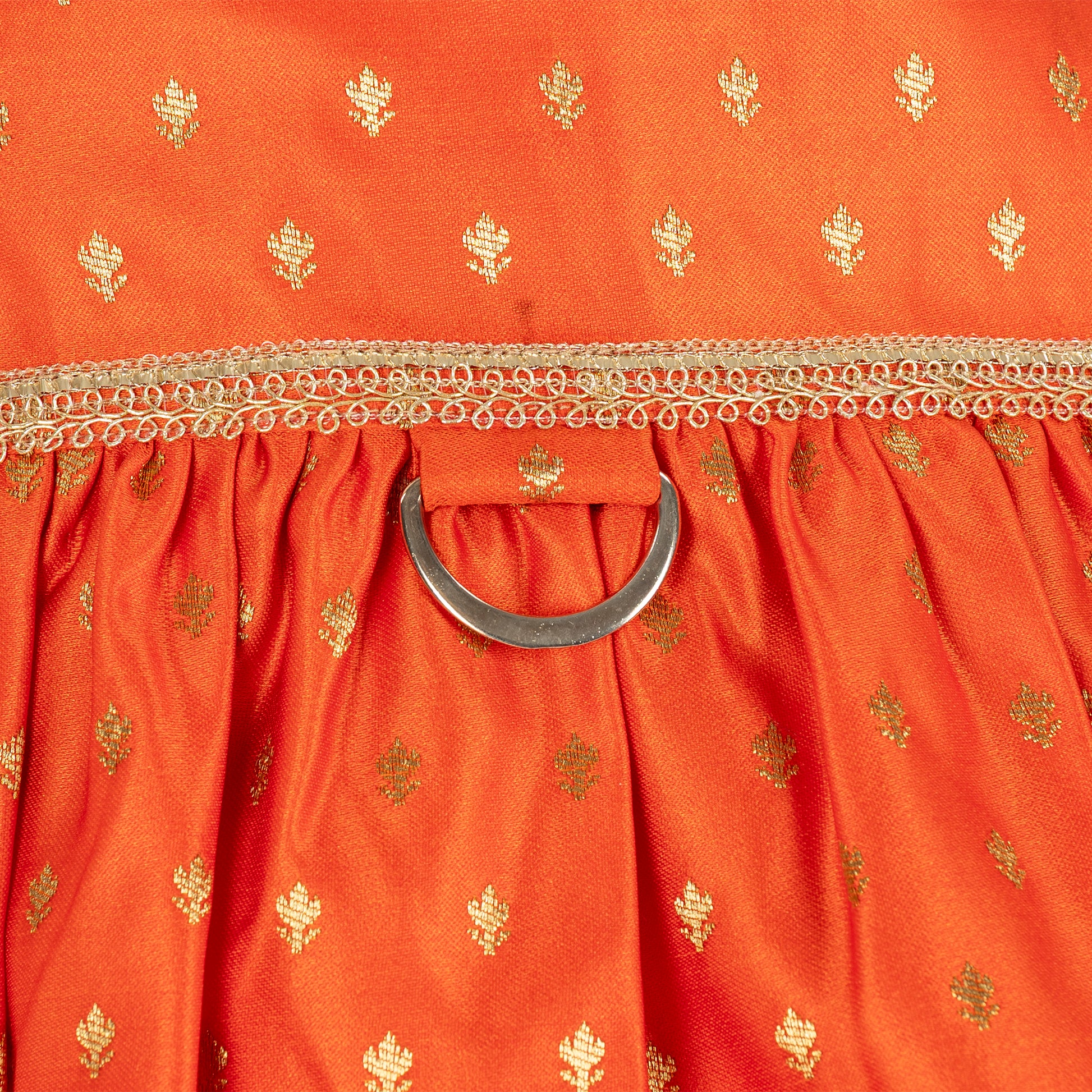 HUFT Desi Dazzle Dress For Dog - Orange - Heads Up For Tails
