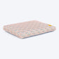 TLC Abstract Doodle Flat Haven Bed For Dog - Beige - Heads Up For Tails