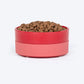 HUFT Dual Color Fun Melamine Bowl For Dog - Coral - Heads Up For Tails