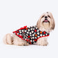 HUFT Printed Heart Cotton Dress For Dog - Black - Heads Up For Tails