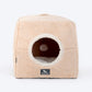 HUFT Furbulous Tent Bed For Cat - Beige & White