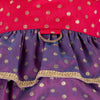 HUFT Desi Glam Dress For Dog - Pink & Purple - Heads Up For Tails