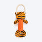 HUFT Iggy Tiggy Squeaky Tug plush Toy For Dog - Orange