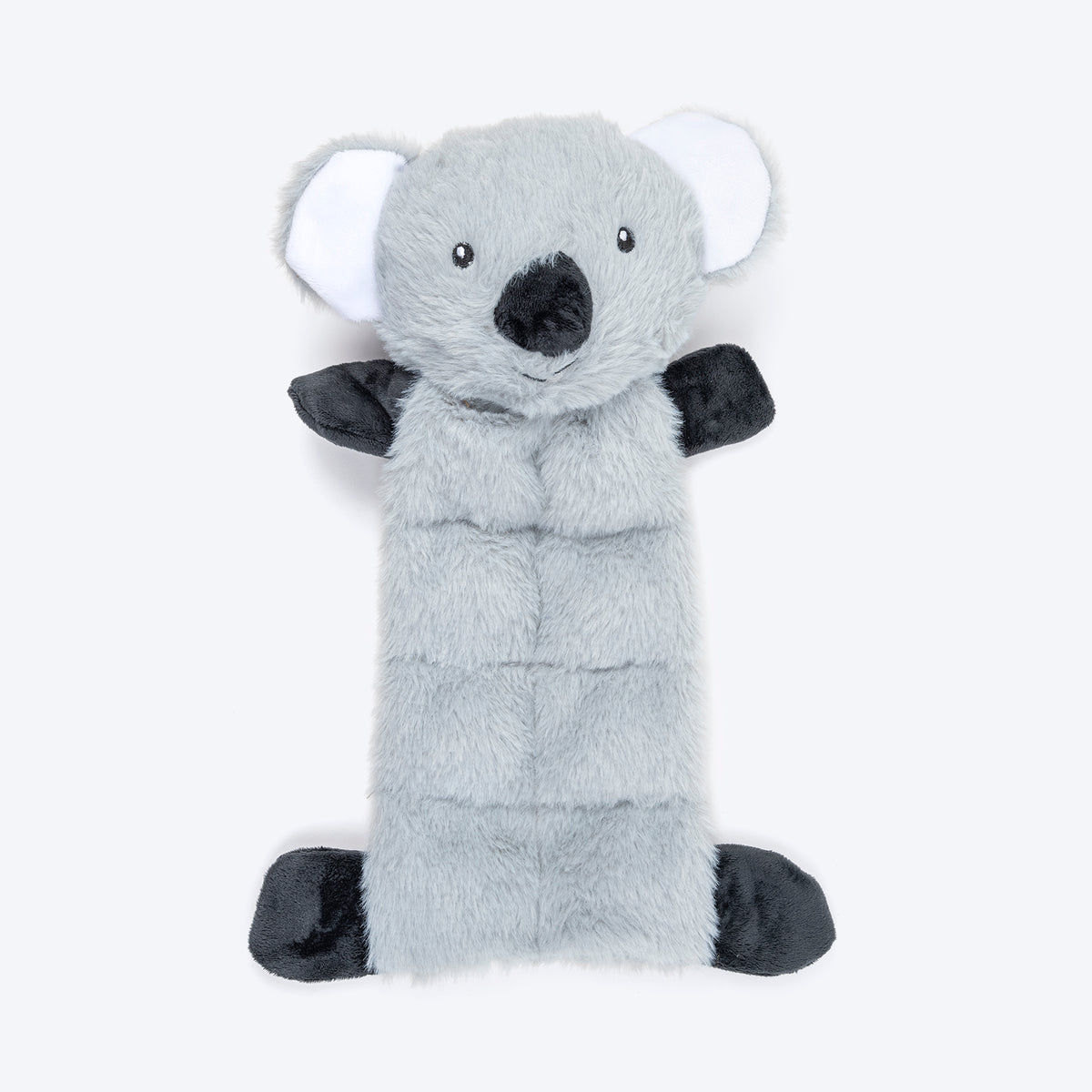 HUFT Kool Koala Squeaky Plush Toy For Dog - Grey - Heads Up For Tails