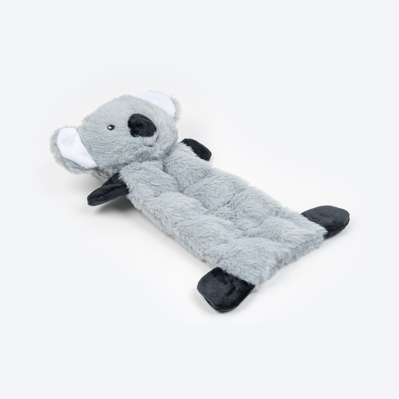 HUFT Kool Koala Squeaky Plush Toy For Dog - Grey - Heads Up For Tails