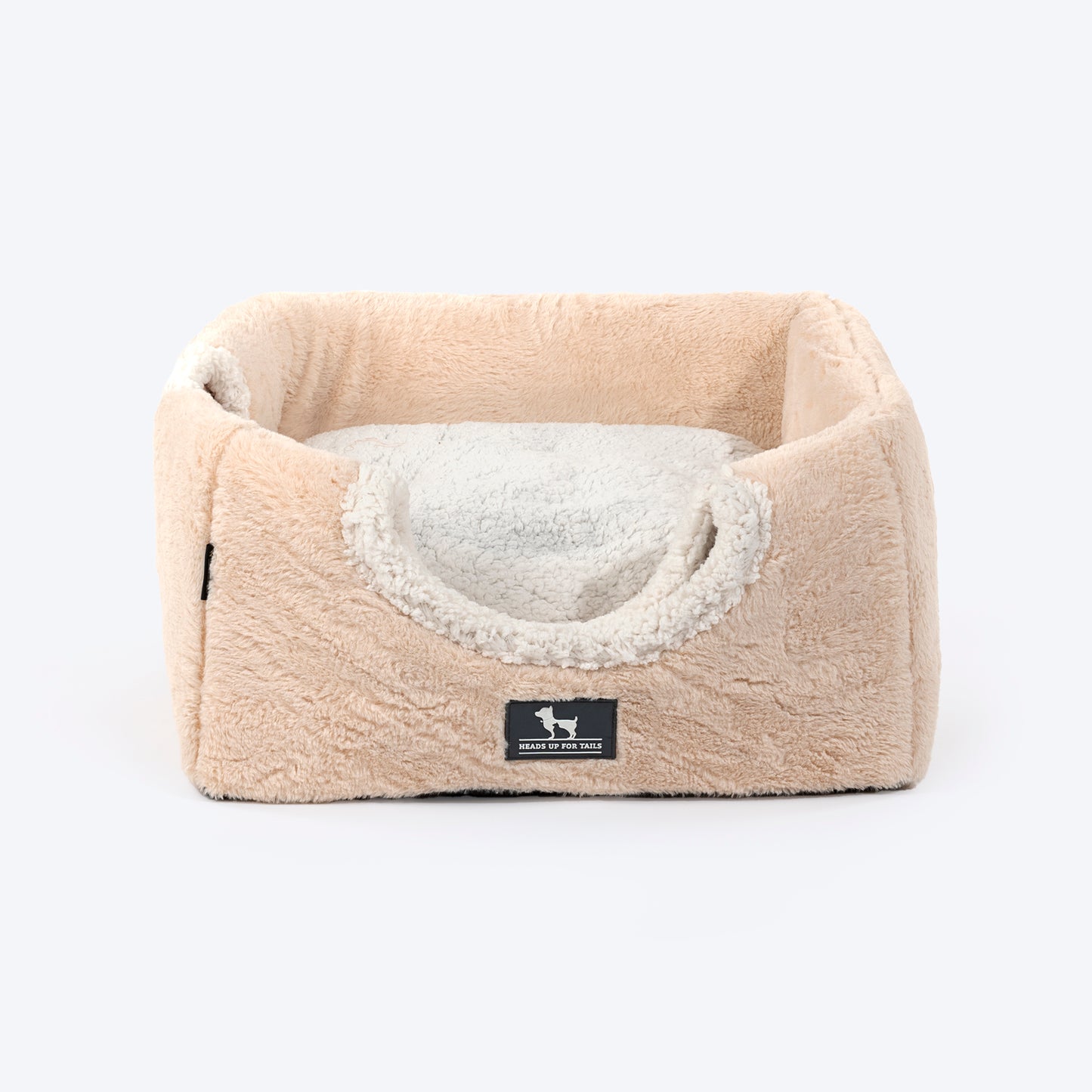 HUFT Furbulous Tent Bed For Cat - Beige & White