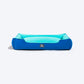 HUFT Classic Lounger Dog Bed - Blue & Turquoise