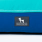 HUFT Classic Lounger Dog Bed - Blue & Turquoise