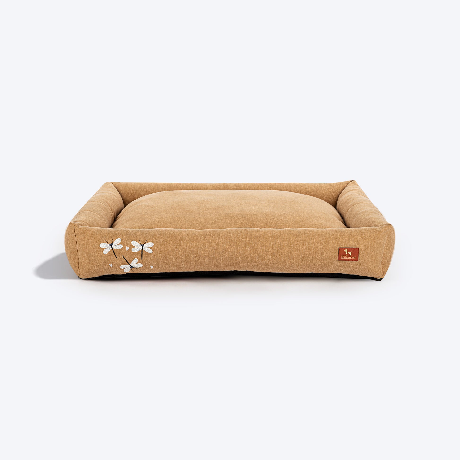 HUFT Flutter Of Love Lounger Bed For Dog - Light Brown - Heads Up For Tails