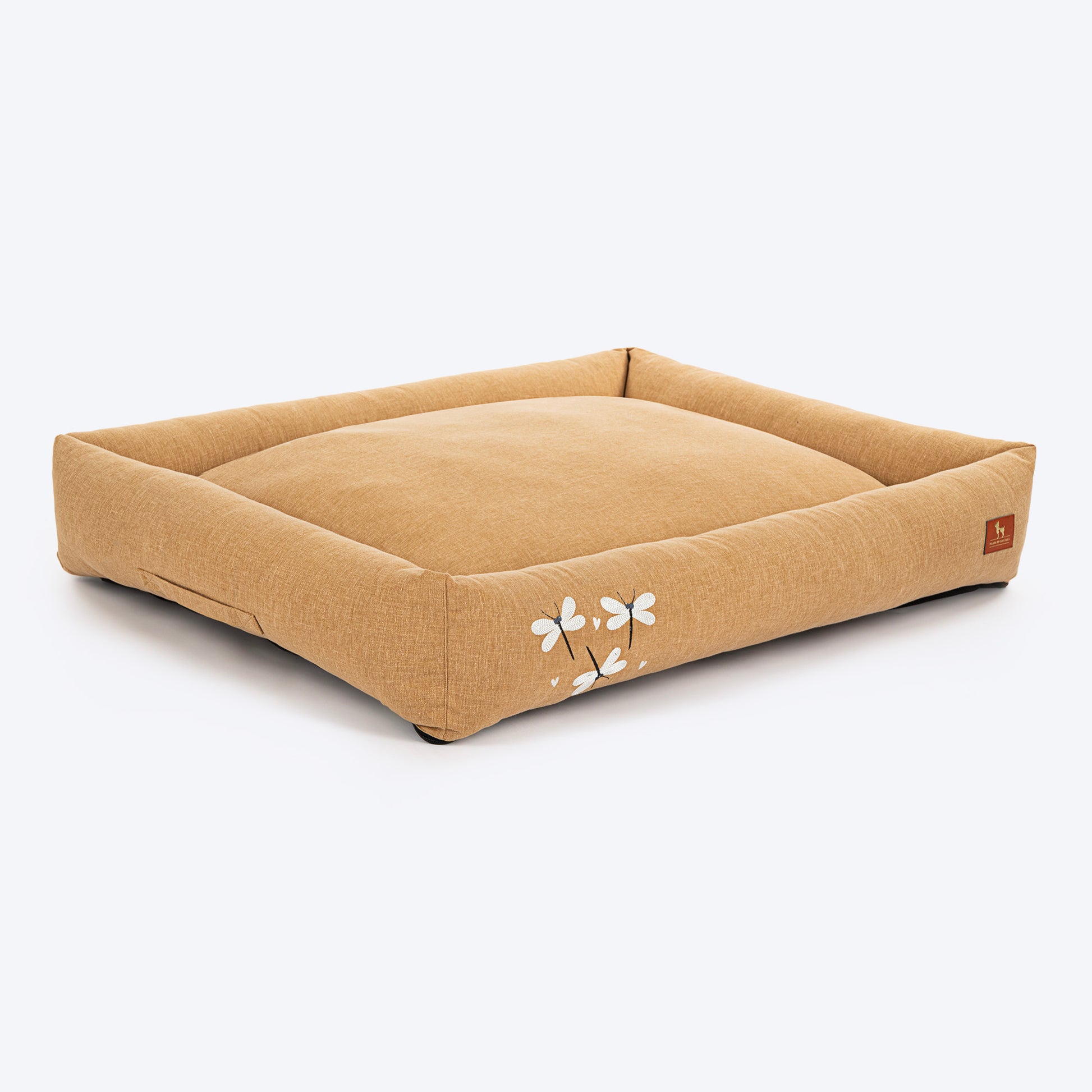 HUFT Flutter Of Love Lounger Bed For Dog - Light Brown - Heads Up For Tails