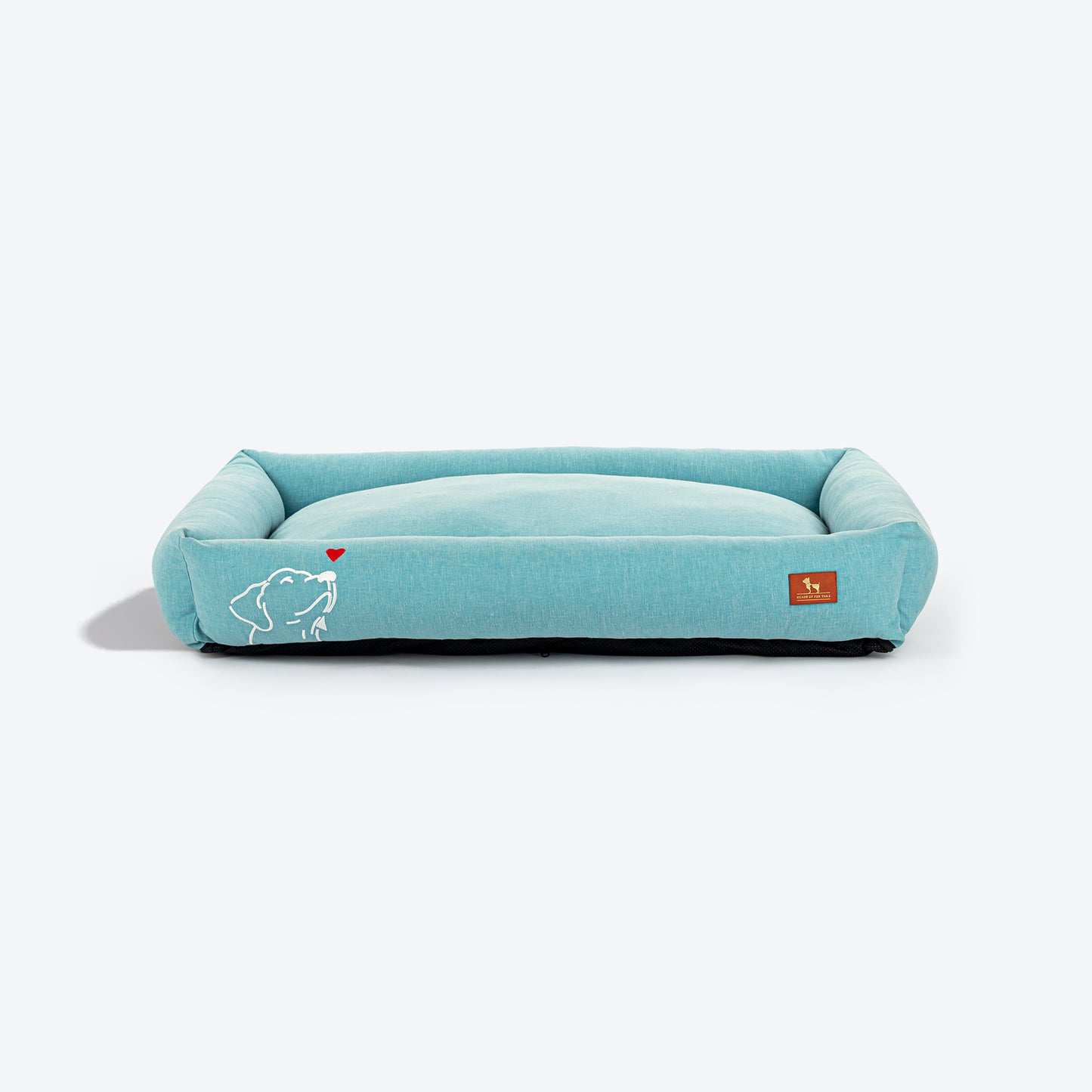 HUFT Sniff The Love Lounger Bed For Dog - Light Blue - Heads Up For Tails