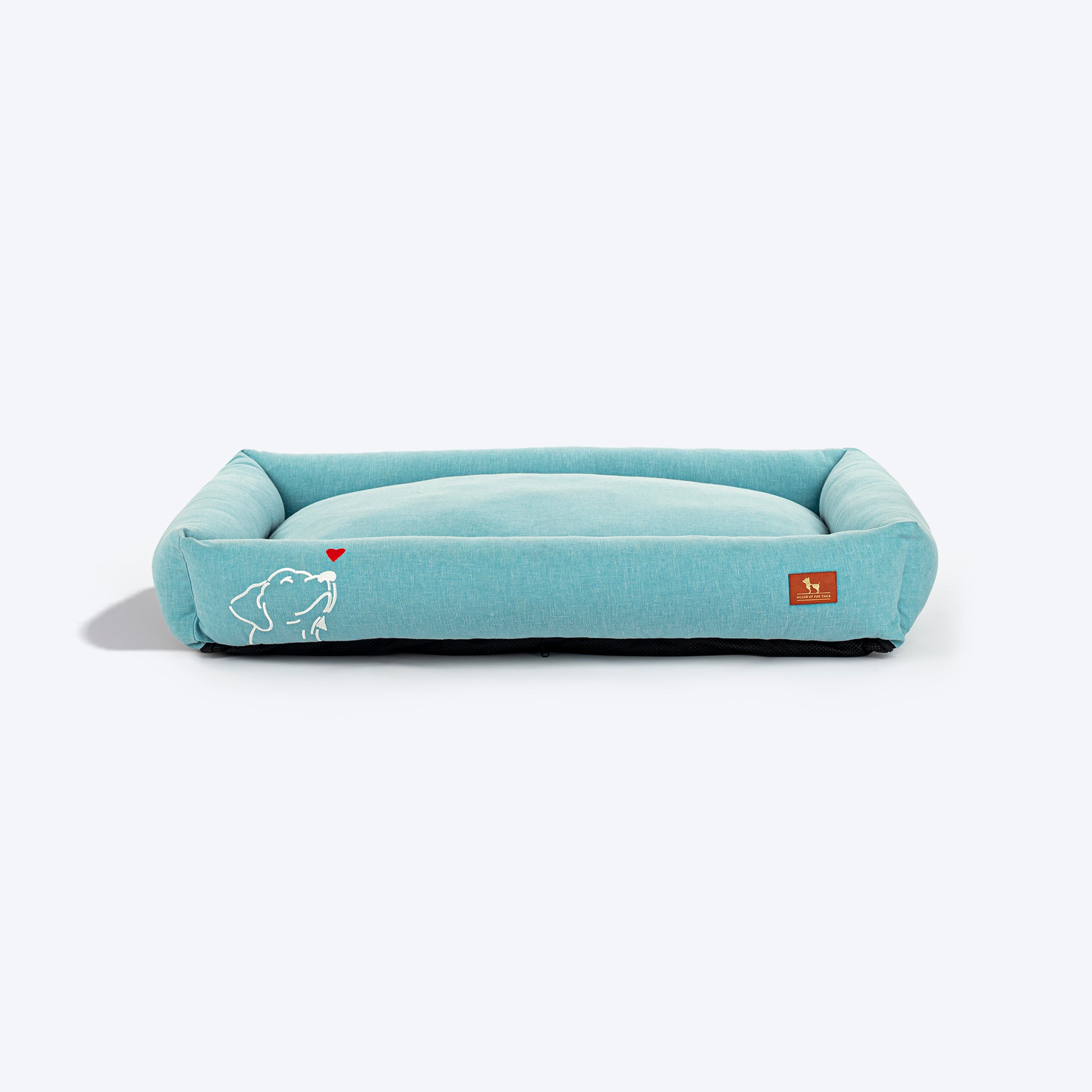 HUFT Sniff The Love Lounger Bed For Dog - Light Blue - Heads Up For Tails