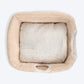 HUFT Furbulous Tent Bed For Cat - Beige & White