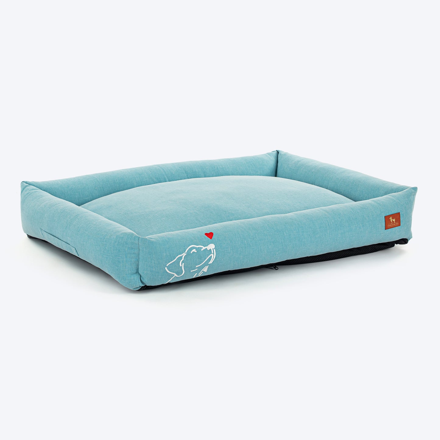 HUFT Sniff The Love Lounger Bed For Dog - Light Blue - Heads Up For Tails