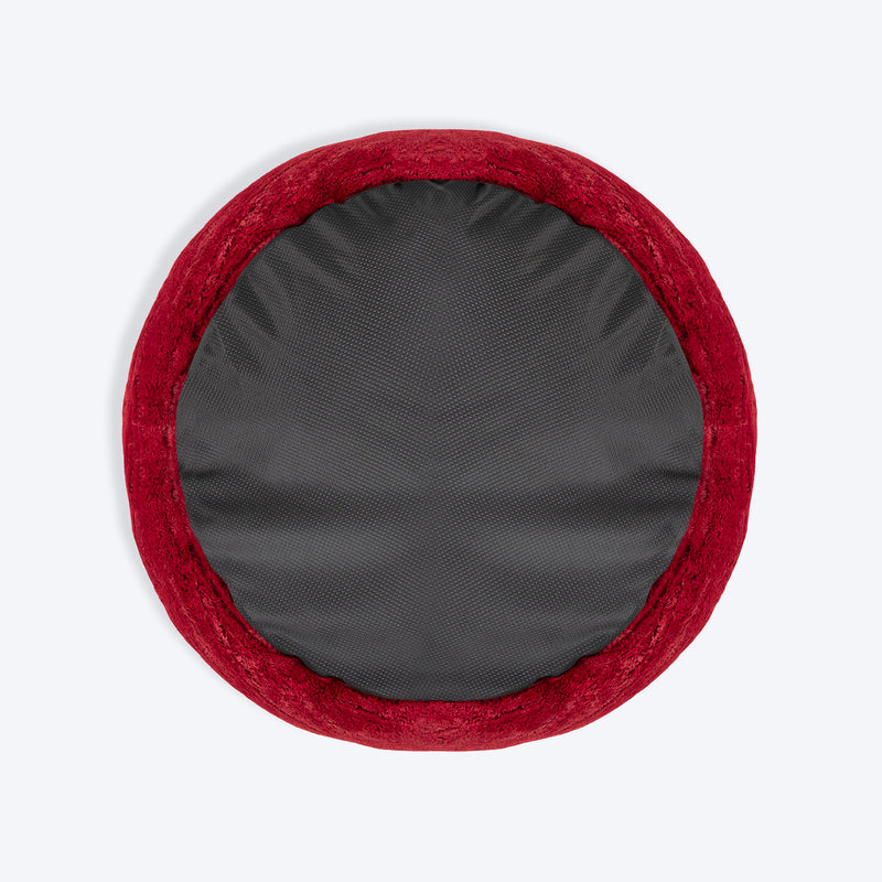 HUFT Snuggle Sphere Donut Bed For Dog & Cat - Red - Heads Up For Tails
