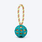 TLC Tug-A-Ball Toy For Dog - Green - Heads Up For Tails