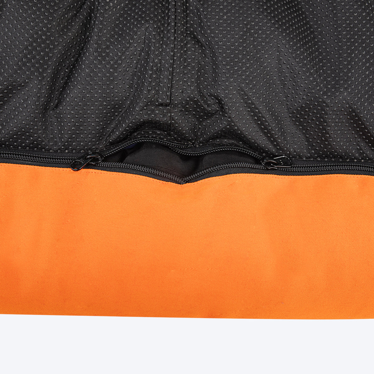 HUFT Classic Lounger Dog Bed - Orange & Blue - Heads Up For Tails