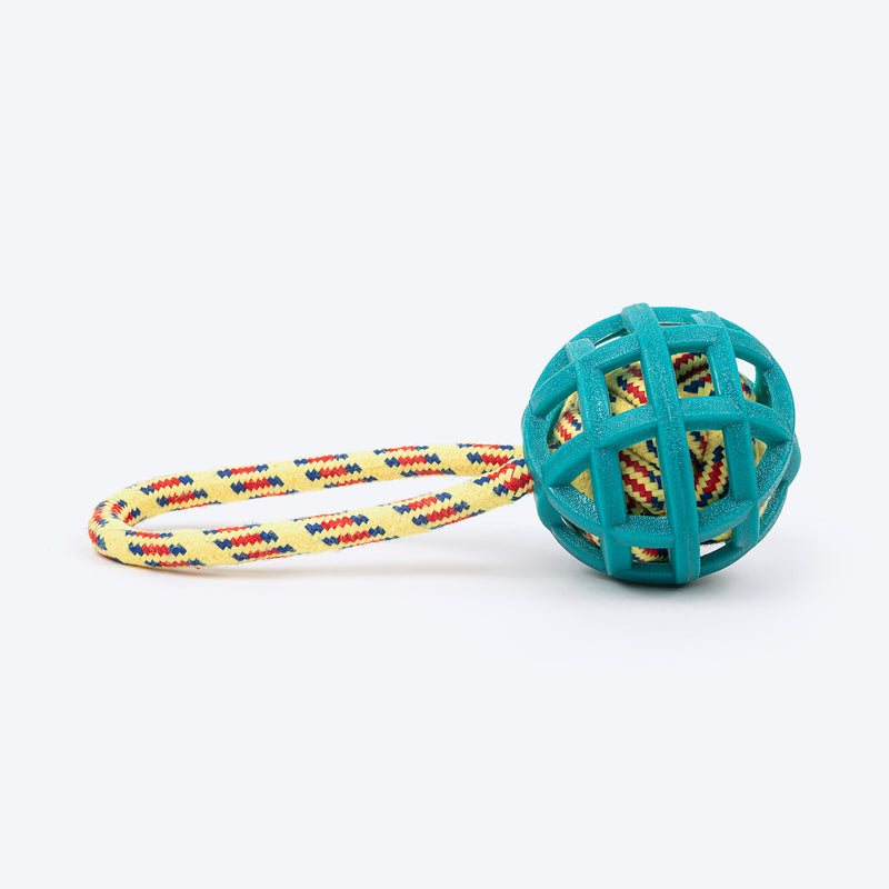 TLC Tug-A-Ball Toy For Dog - Green - Heads Up For Tails