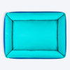 HUFT Classic Lounger Dog Bed - Blue & Turquoise - Heads Up For Tails