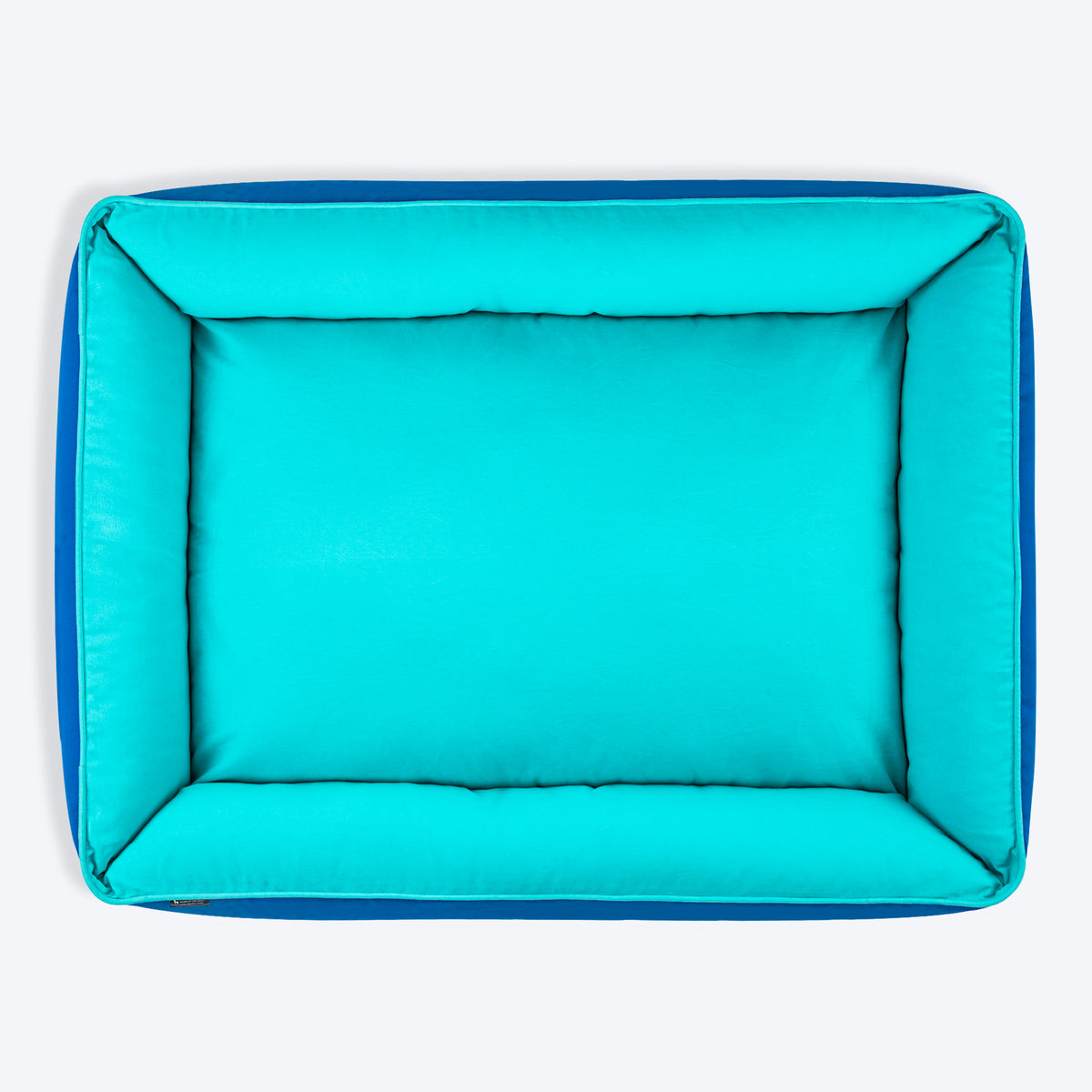 HUFT Classic Lounger Dog Bed - Blue & Turquoise - Heads Up For Tails