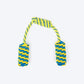 TLC Tug Loop Rope Toy For Dog - Blue & Yellow - Heads Up For Tails
