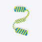 TLC Tug Loop Rope Toy For Dog - Blue & Yellow - Heads Up For Tails