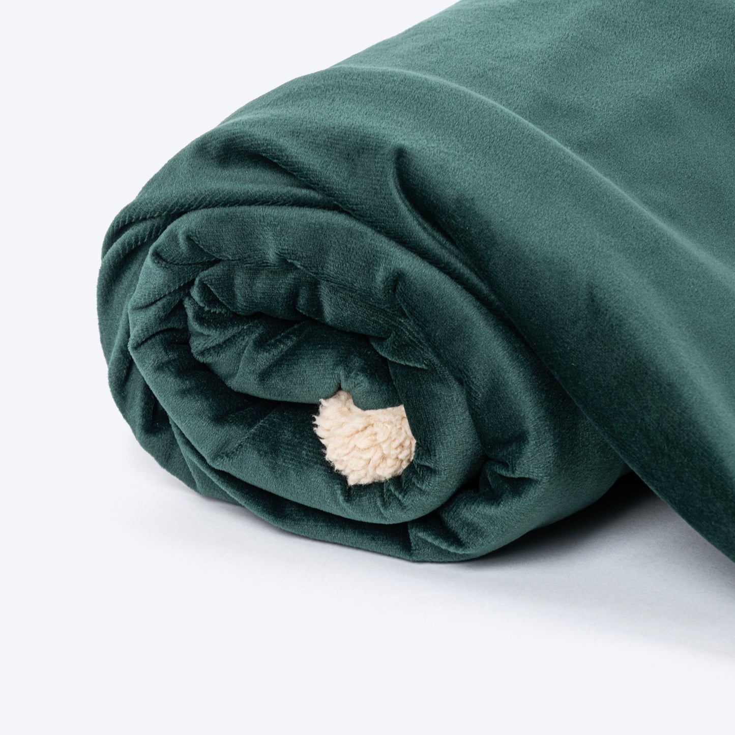 HUFT Personalised Luxe Velvet Blanket For Dog & Cat - Emerald Green_05