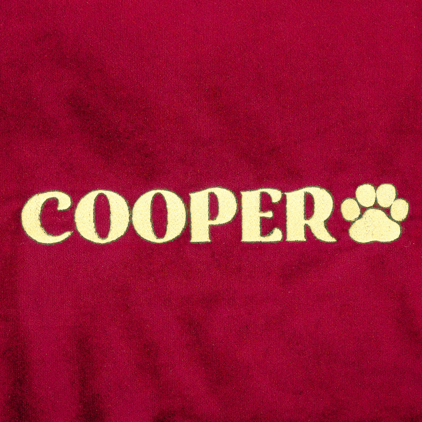 HUFT Personalised Luxe Velvet Blanket For Dog & Cat - Maroon