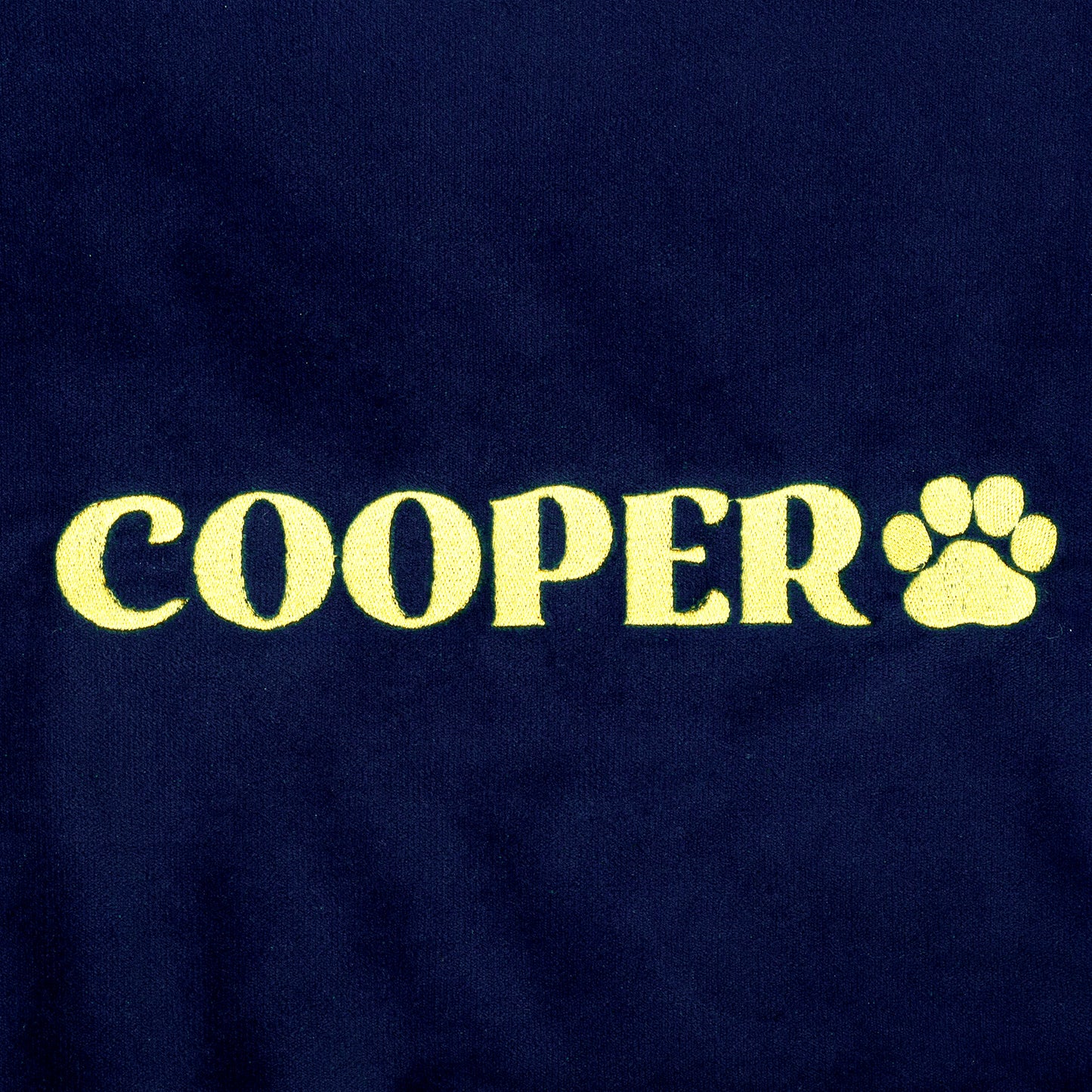 HUFT Personalised Luxe Velvet Blanket For Dog & Cat - Dark Navy