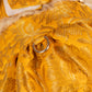 HUFT Customised Zari Paw Blossom Brocade Lehenga Choli Set For Dog & Cat - Yellow