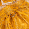 HUFT Customised Zari Paw Blossom Brocade Lehenga Choli Set For Dog & Cat - Yellow - Heads Up For Tails