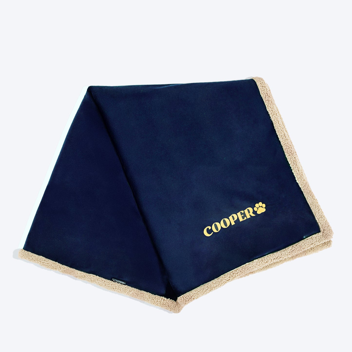 HUFT Personalised Luxe Velvet Blanket For Dog & Cat - Dark Navy