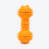 TLC Spiky Dumbbell Squeaky Chew Toy For Dog - Orange - Heads Up For Tails
