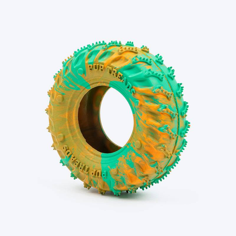 HUFT Chewtastic Woofy Wheelie Chew Toy For Dog - Multicolor - Heads Up For Tails