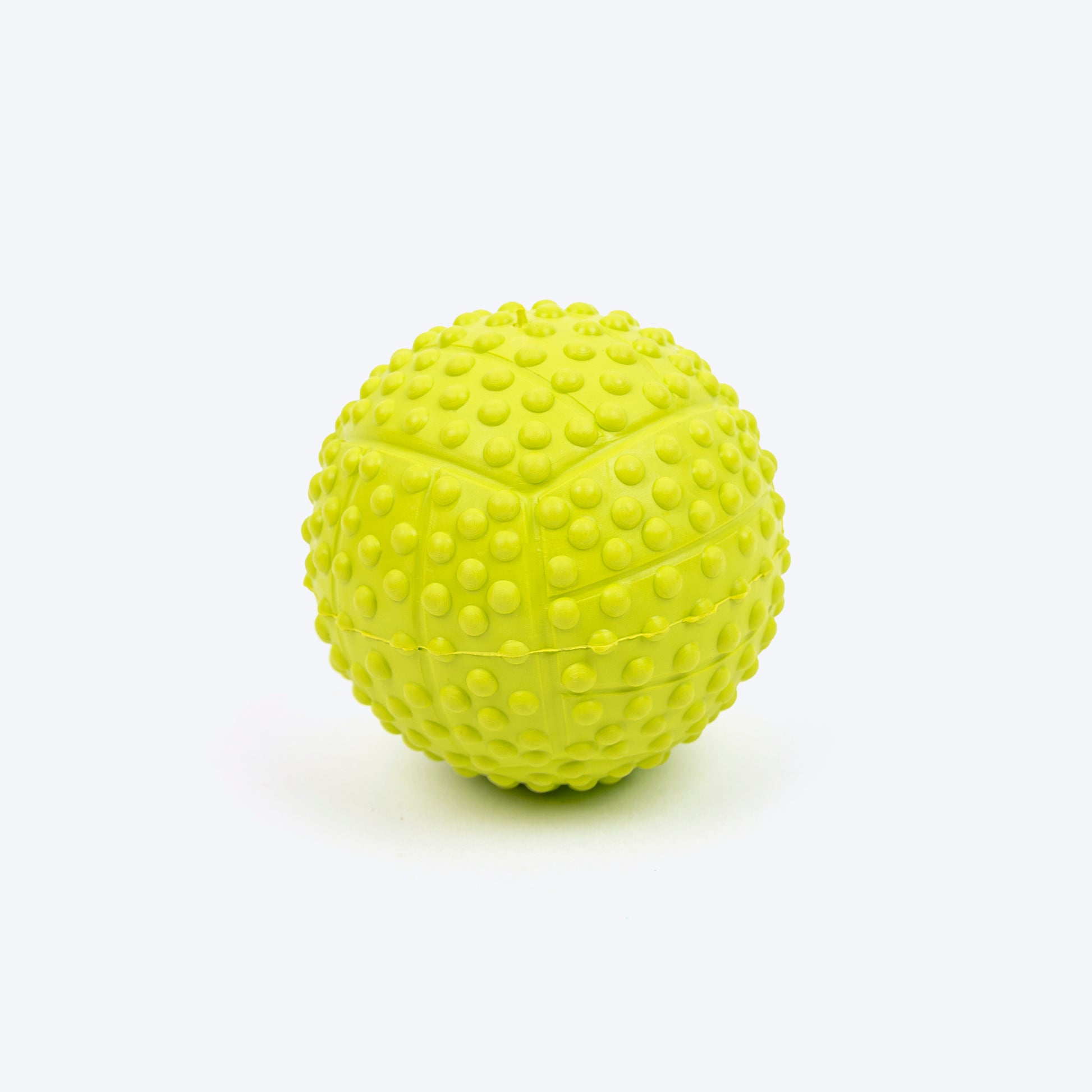 TLC Dotted Textured Ball Squeaky Chew Toy For Dog - Green - Heads Up For Tails