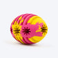 HUFT Ruff Rugby Ball Chew Toy For Dog - Pink & Yellow