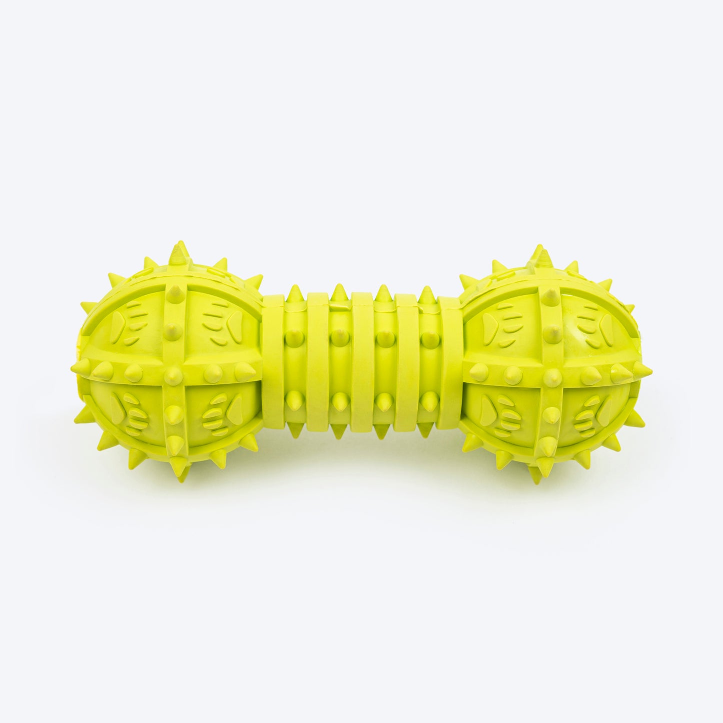 TLC Spiky Dumbbell Squeaky Chew Toy For Dog - Green